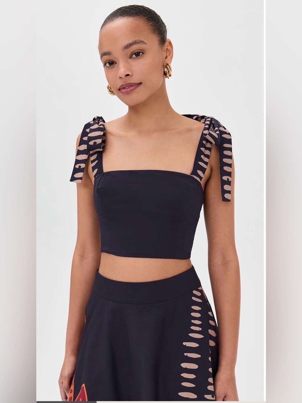 DIARRABLU Uly Top Razu in Printed Cotton Poplin